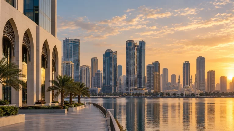 Contemporary Sharjah business architecture and skyline